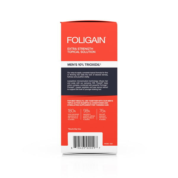 FOLIGAIN Triple Action Complete Formula For Thinning Hair For Men 10% Trioxidil - FOLIGAIN NEW ZEALAND