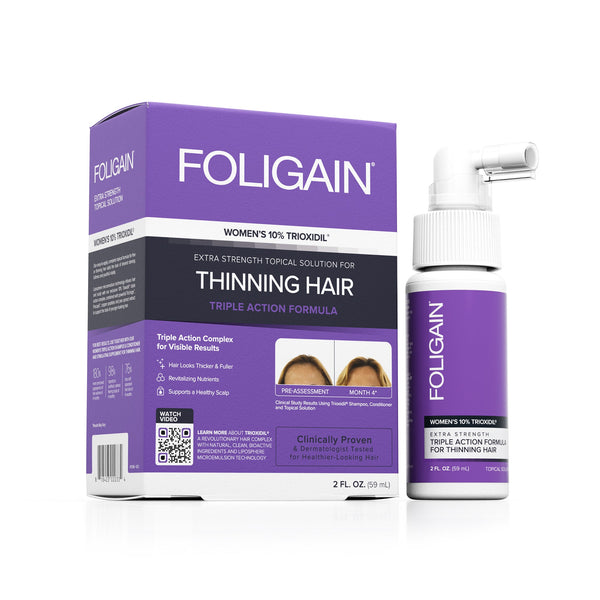 FOLIGAIN Triple Action Complete Formula For Thinning Hair For Women with 10% Trioxidil - FOLIGAIN NEW ZEALAND