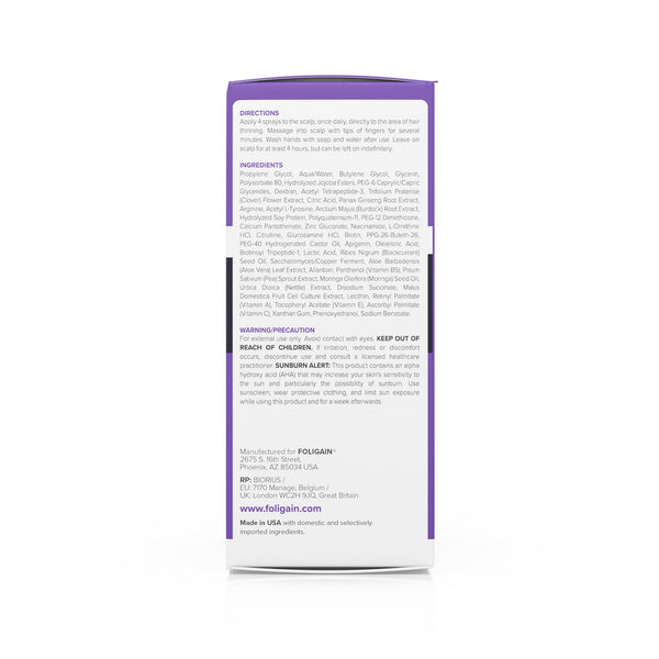 FOLIGAIN Triple Action Complete Formula For Thinning Hair For Women with 10% Trioxidil - FOLIGAIN NEW ZEALAND