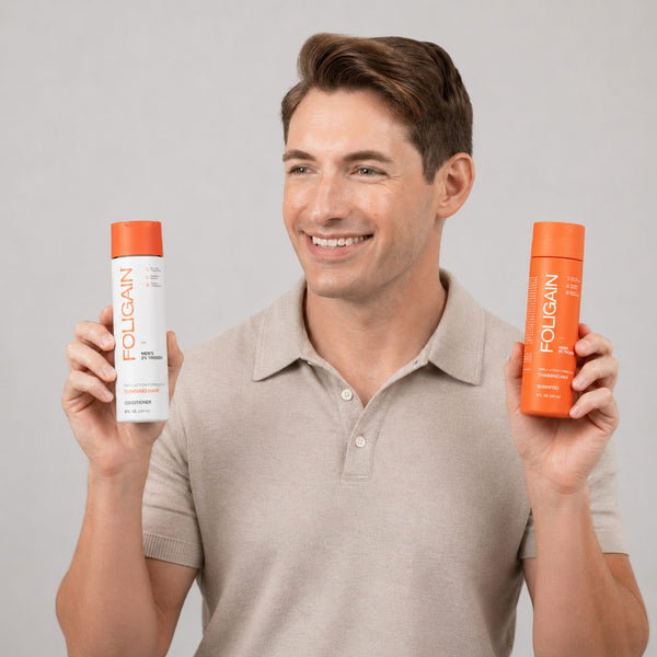FOLIGAIN Hair Growth Shampoo + Conditioner Kit For Men - FOLIGAIN NEW ZEALAND