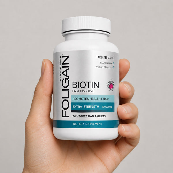 FOLIGAIN® Biotin Fast Dissolve Supplement For Healthier-Looking Hair