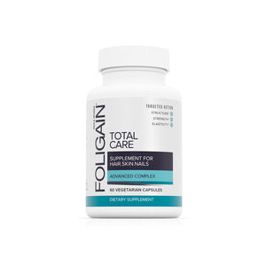 FOLIGAIN TOTAL CARE Supplement for Thinning Hair, Skin & Nails 60 Vegetarian Capsules - FOLIGAIN NEW ZEALAND