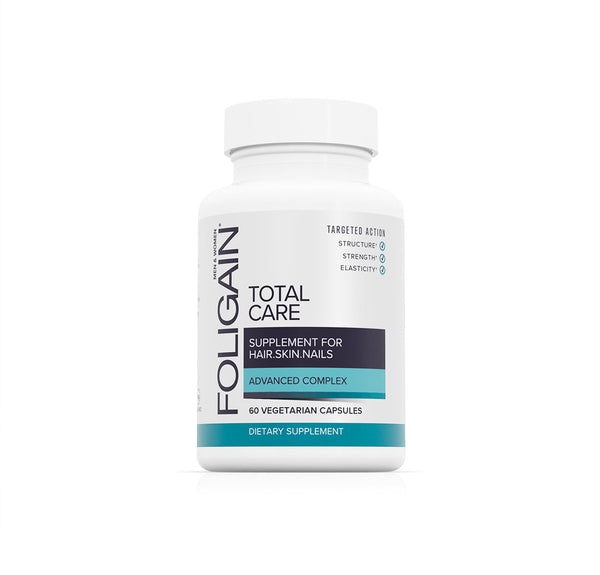 FOLIGAIN TOTAL CARE Supplement for Thinning Hair, Skin & Nails 60 Vegetarian Capsules - FOLIGAIN NEW ZEALAND