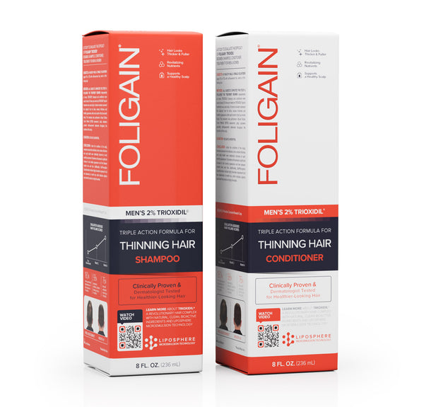 FOLIGAIN Hair Growth Shampoo + Conditioner Kit For Men