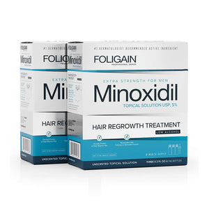 FOLIGAIN Low Alcohol Minoxidil 5% Hair Regrowth Treatment For Men 6 Month Supply - FOLIGAIN NEW ZEALAND