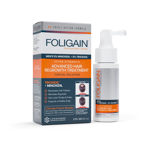 FOLIGAIN Advanced Hair Regrowth For Men Minoxidil 5% + Trioxidil 5% - FOLIGAIN NEW ZEALAND