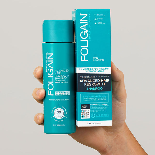 FOLIGAIN Advanced Hair Regrowth Hair Shampoo with 2% Minoxidil and 2% Trioxidil - FOLIGAIN NEW ZEALAND