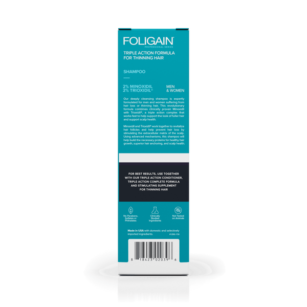 FOLIGAIN Advanced Hair Regrowth Hair Shampoo with 2% Minoxidil and 2% Trioxidil - FOLIGAIN NEW ZEALAND