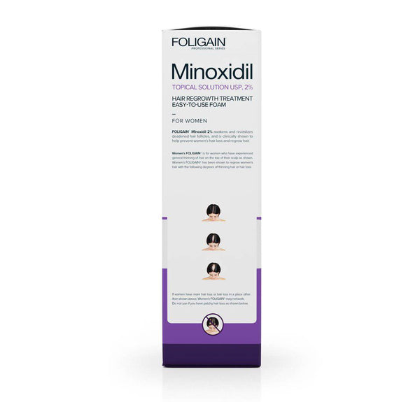 FOLIGAIN Minoxidil 2% Hair Regrowth Foam For Women 3 Month Supply - FOLIGAIN NEW ZEALAND