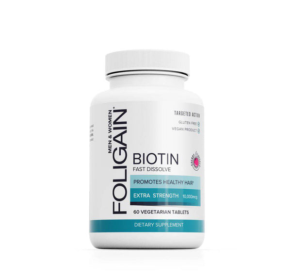 FOLIGAIN Biotin Supplement For Healthier-Looking Hair (Fast Dissolve) - FOLIGAIN NEW ZEALAND