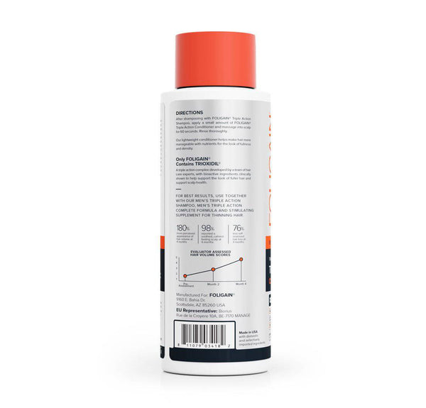 FOLIGAIN Triple Action Conditioner For Thinning Hair For Men with 2% Trioxidil 473ml - FOLIGAIN NEW ZEALAND