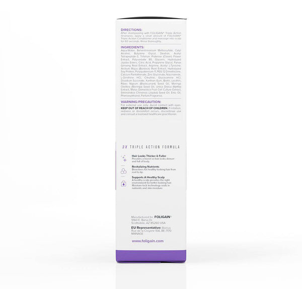 FOLIGAIN Triple Action Conditioner For Thinning Hair For Women with 2% Trioxidil - FOLIGAIN NEW ZEALAND
