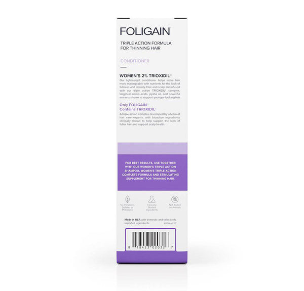 FOLIGAIN Triple Action Conditioner For Thinning Hair For Women with 2% Trioxidil - FOLIGAIN NEW ZEALAND
