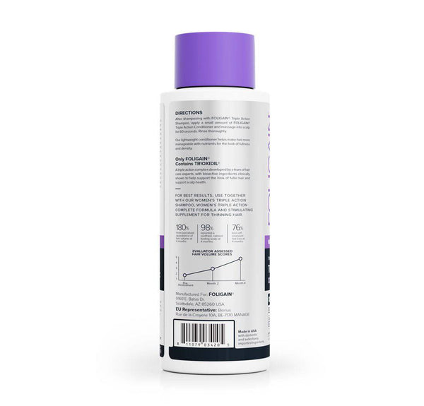 FOLIGAIN Triple Action Conditioner For Thinning Hair For Women with 2% Trioxidil 473ml - FOLIGAIN NEW ZEALAND