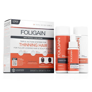FOLIGAIN Triple Action Hair Care System For Men 3 Piece Trial Set - FOLIGAIN NEW ZEALAND