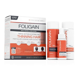 FOLIGAIN Triple Action Hair Care System For Men 3 Piece Trial Set - FOLIGAIN NEW ZEALAND