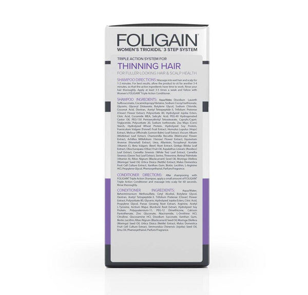 FOLIGAIN Triple Action Hair Care System For Women 3 Piece Trial Set - FOLIGAIN NEW ZEALAND