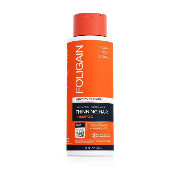 FOLIGAIN Triple Action Shampoo For Thinning Hair For Men with 2% Trioxidil 473ml - FOLIGAIN NEW ZEALAND