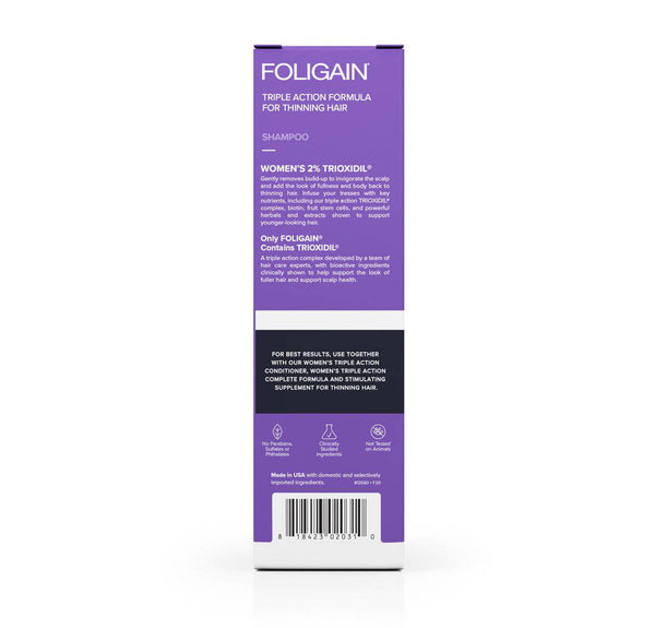 FOLIGAIN Triple Action Shampoo For Thinning Hair For Women with 2% Trioxidil - FOLIGAIN NEW ZEALAND