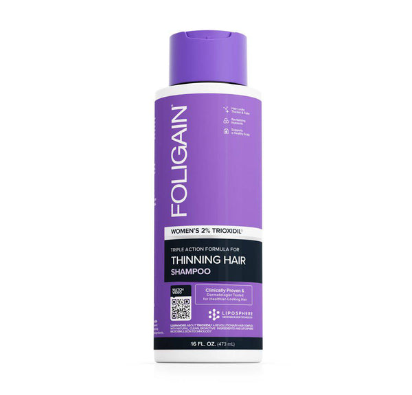 FOLIGAIN Triple Action Shampoo For Thinning Hair For Women with 2% Trioxidil 473ml - FOLIGAIN NEW ZEALAND
