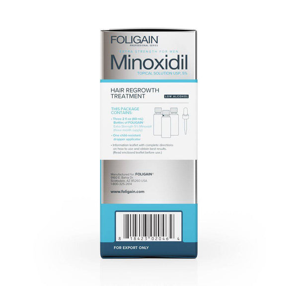 FOLIGAIN Low Alcohol Minoxidil 5% Hair Regrowth Treatment For Men 6 Month Supply - FOLIGAIN NEW ZEALAND