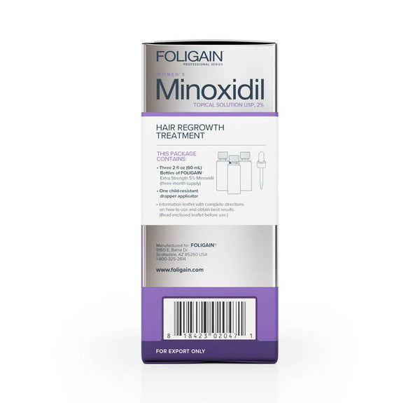 FOLIGAIN Minoxidil 2% Hair Regrowth Treatment For Women 6 Month Supply - FOLIGAIN NEW ZEALAND