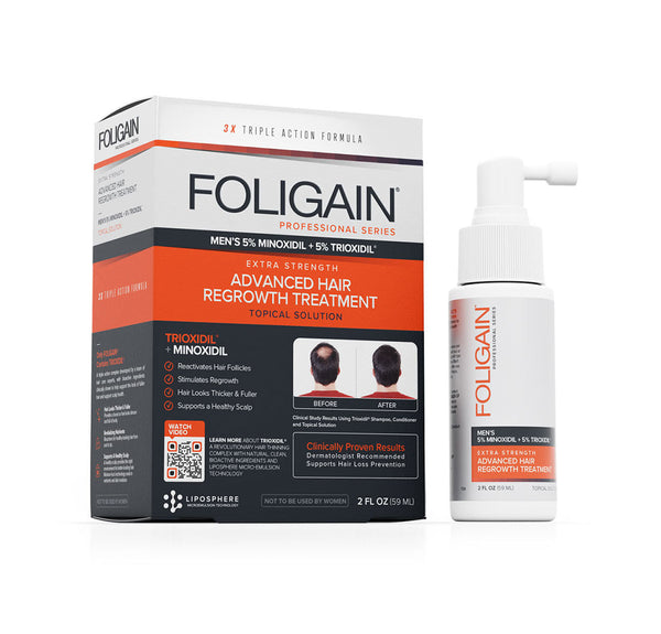 FOLIGAIN Advanced Hair Regrowth For Men Minoxidil 5% + Trioxidil 5% - FOLIGAIN NEW ZEALAND