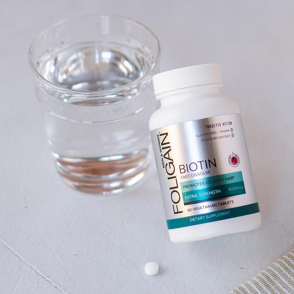 FOLIGAIN Biotin Supplement For Healthier-Looking Hair (Fast Dissolve) - FOLIGAIN NEW ZEALAND