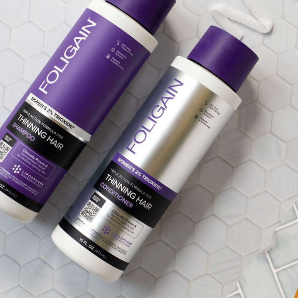FOLIGAIN Triple Action Conditioner For Thinning Hair For Women with 2% Trioxidil 473ml - FOLIGAIN NEW ZEALAND