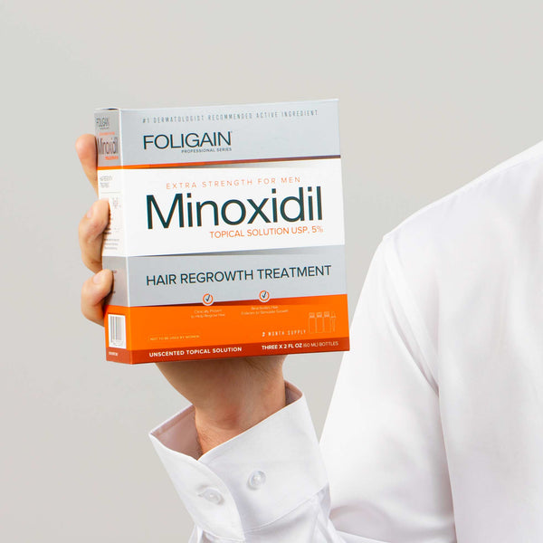 FOLIGAIN Minoxidil 5% Hair Regrowth Treatment For Men 12 Month Supply - FOLIGAIN NEW ZEALAND