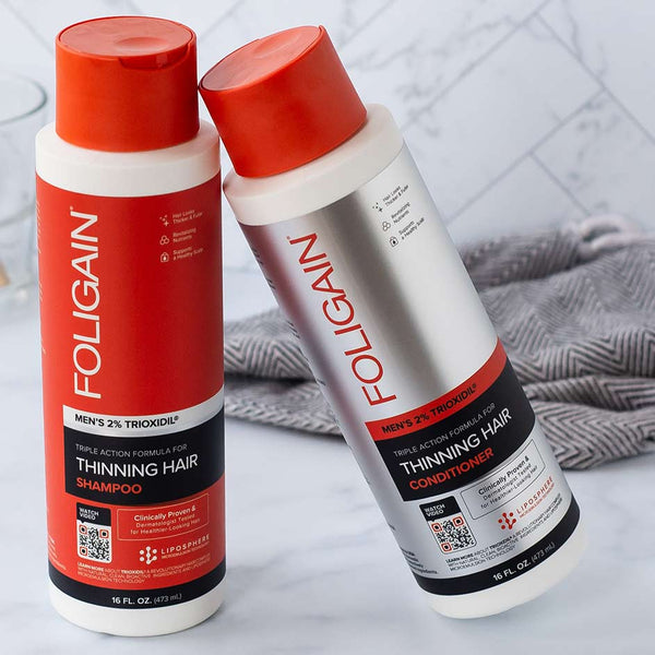 FOLIGAIN Triple Action Conditioner For Thinning Hair For Men with 2% Trioxidil 473ml - FOLIGAIN NEW ZEALAND