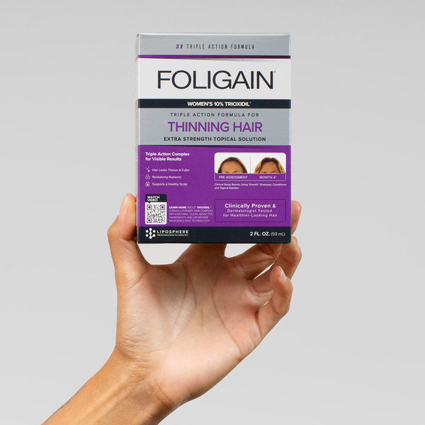 FOLIGAIN Triple Action Complete Formula For Thinning Hair For Women with 10% Trioxidil - FOLIGAIN NEW ZEALAND